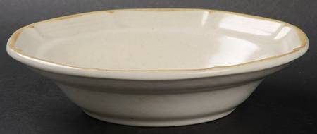 Golden Wheat Rim Soup Bowl