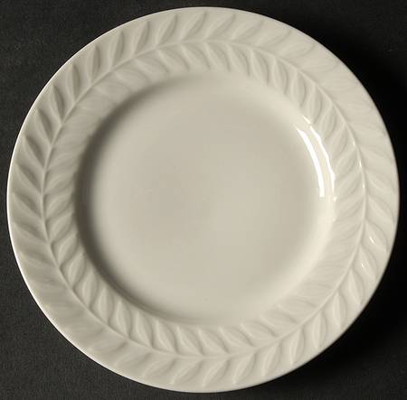 Carlton (All White, Embossed Laurel) Bread & Butter Plate
