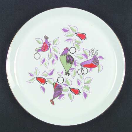 Twelve Days of Christmas Dinner Plate