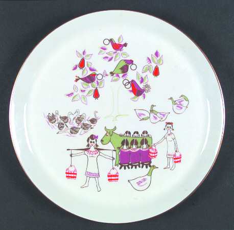 Twelve Days of Christmas Dinner Plate