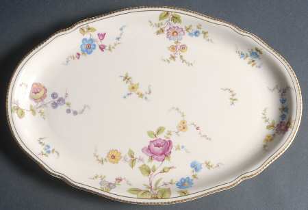 Sunnyvale Gold (Gold Trim) 13" Oval Serving Platter