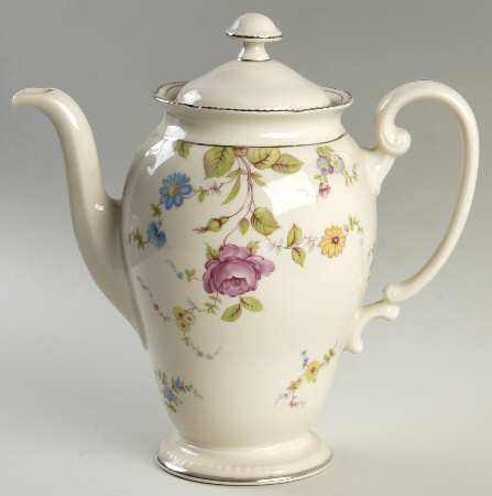 Sunnyvale Platinum (Platinum Trim) Coffee Pot & Lid