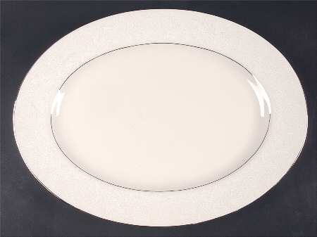 Wedding Lace 15" Oval Serving Platter