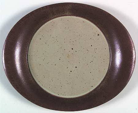 Off White 12" Oval Serving Platter
