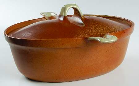 Off White 2 Qt French Covered Casserole