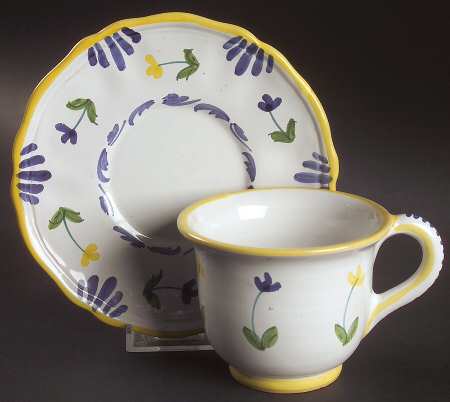 Printemps Footed Cup & Saucer Set