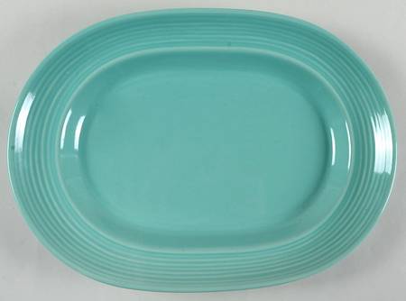 Carnivale Light Green 13" Oval Serving Platter
