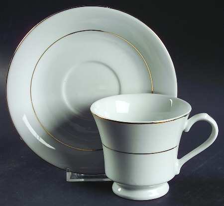 Golden Traditions Footed Cup & Saucer Set