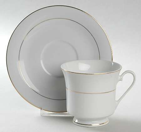 Golden Traditions Footed Cup & Saucer Set