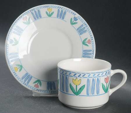 Tivoli Flat Cup & Saucer Set