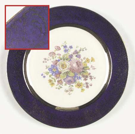 Aristocrat Cobalt Blue (Floral Center) by Salem