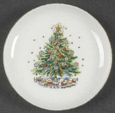 Christmas Eve (No Color Bnd, Gold Trim) Coaster