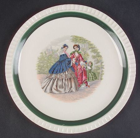 Godey Fashions (Fluted, Green Band) by Salem