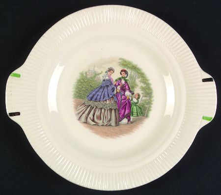 Godey Prints (Ribbed Rim) Relish