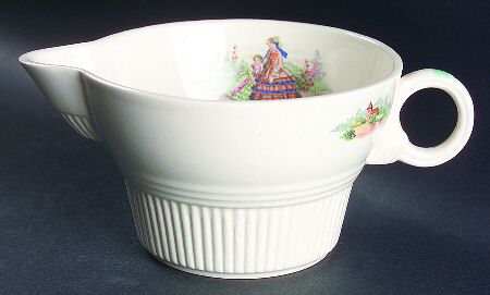 Godey Prints (Ribbed Rim) Gravy Boat