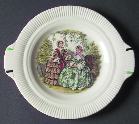 Godey Prints (Ribbed Rim) Relish
