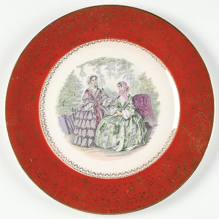 Godey Prints Service Plates Service Plate (Charger)