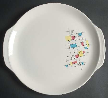 Mardi Gras Handled Chop Plate (Round Platter)