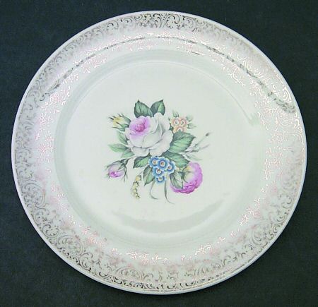 Royal Rose Bouquet Salad Plate