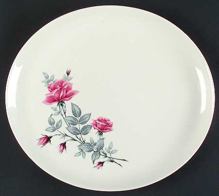 Classic Rose 12" Oval Serving Platter