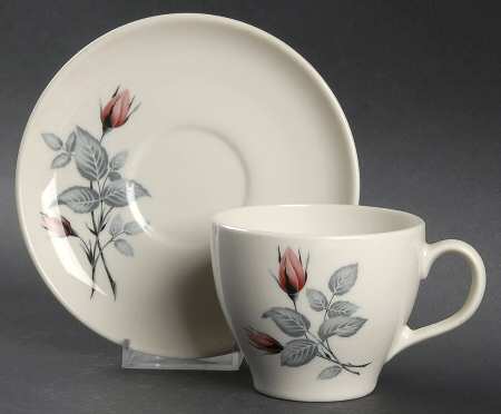 Classic Rose Flat Cup & Saucer Set