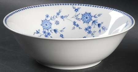 Bavarian Blue 9" Round Vegetable Bowl