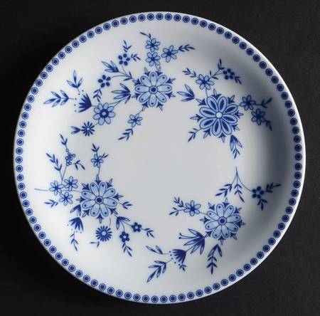 Bavarian Blue Bread & Butter Plate