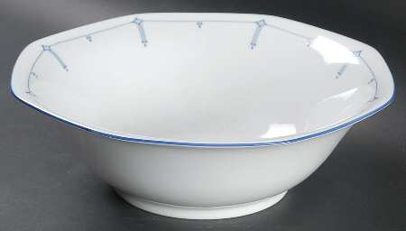 Dimity Blue 8" Round Vegetable Bowl