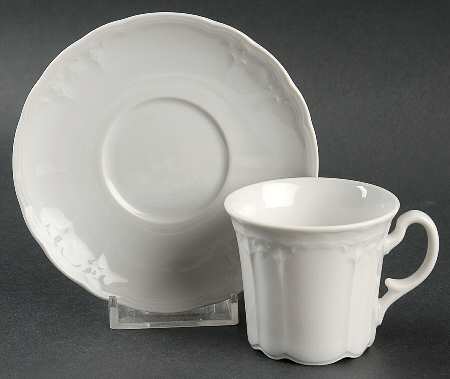 Julia Flat Demitasse Cup & Saucer Set