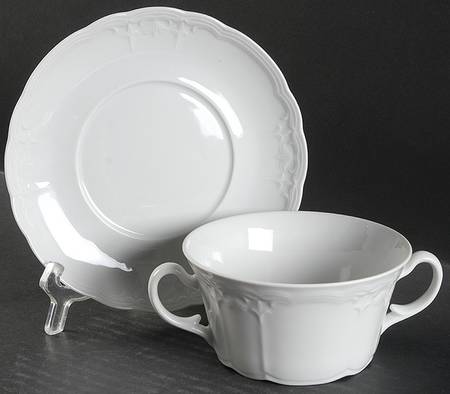 Julia Flat Cream Soup Bowl & Saucer Set