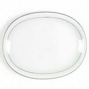 Rainbow Green 12" Oval Serving Platter