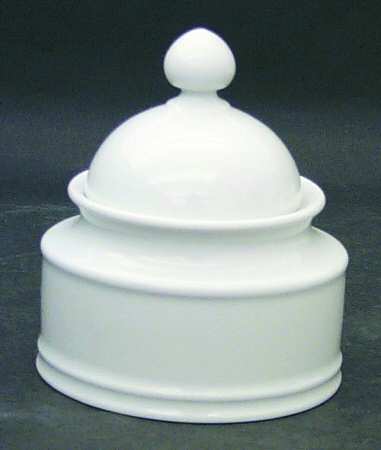 Renate White (Smooth) Sugar Bowl & Lid