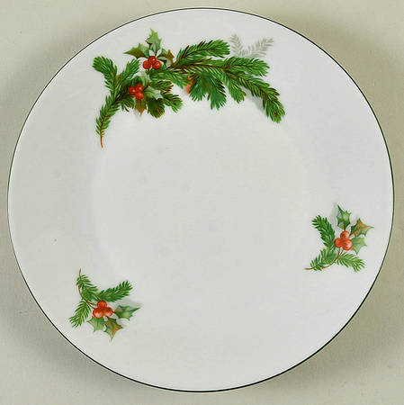 Holly Salad Plate