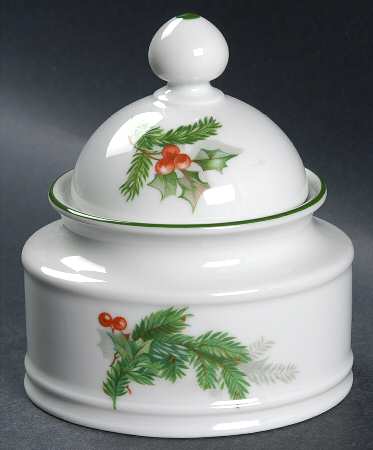 Holly Sugar Bowl & Lid