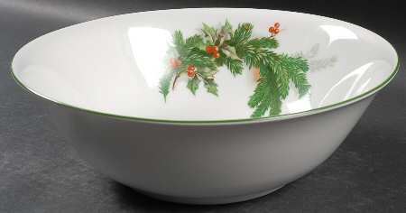 Holly 10" Large Salad Serving Bowl