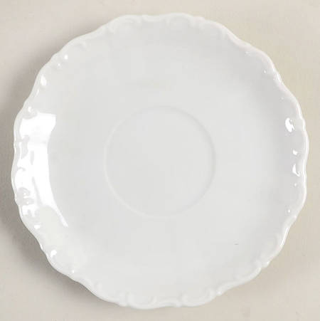 Theresia White Saucer for Demitasse Cup