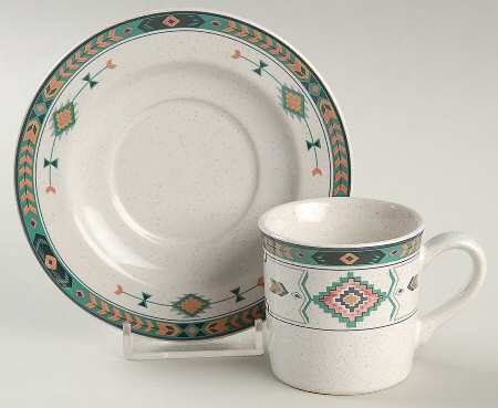 Adirondack Flat Demitasse Cup & Saucer Set