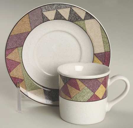 Palm Desert Flat Demitasse Cup & Saucer Set