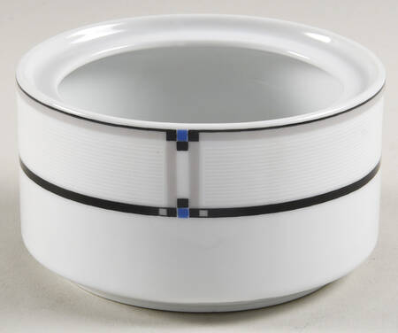 Tangent Black Blue Sugar Bowl No Lid