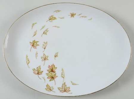 Autumn Fantasy 14" Oval Serving Platter