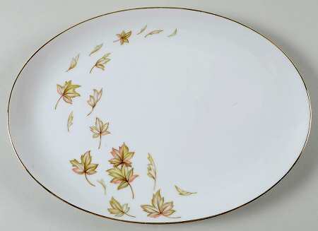 Autumn Fantasy 12" Oval Serving Platter