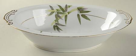 Bamboo 10" Oval Vegetable Bowl