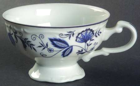 Blue Onion Footed Cup