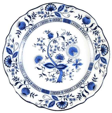 Blue Onion Bread & Butter Plate