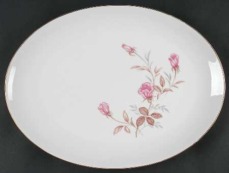 Cashmir Rose 16" Oval Serving Platter