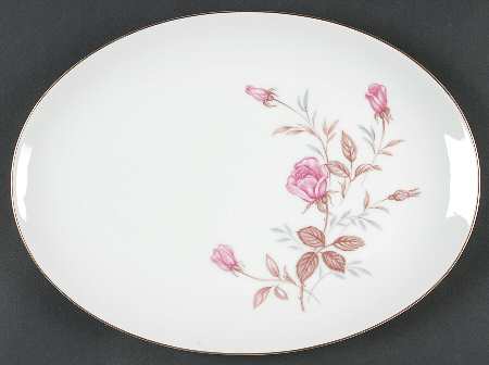 Cashmir Rose 12" Oval Serving Platter