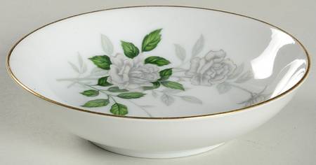 Grey Pearl (Gold Trim) Fruit/Dessert (Sauce) Bowl