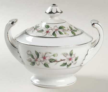 Pamela (Platinum Trim) Sugar Bowl & Lid