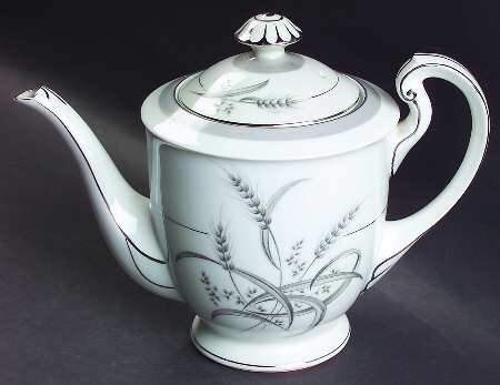 Silver Wheat Teapot & Lid