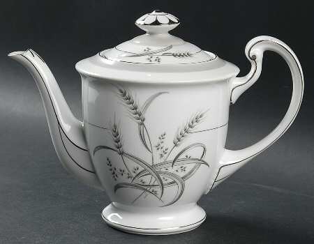 Silver Wheat Teapot & Lid by Sone